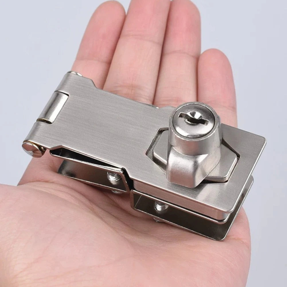 Glass Cabinet Security Lock Zinc Alloy With Keys Fits 8mm Frameless