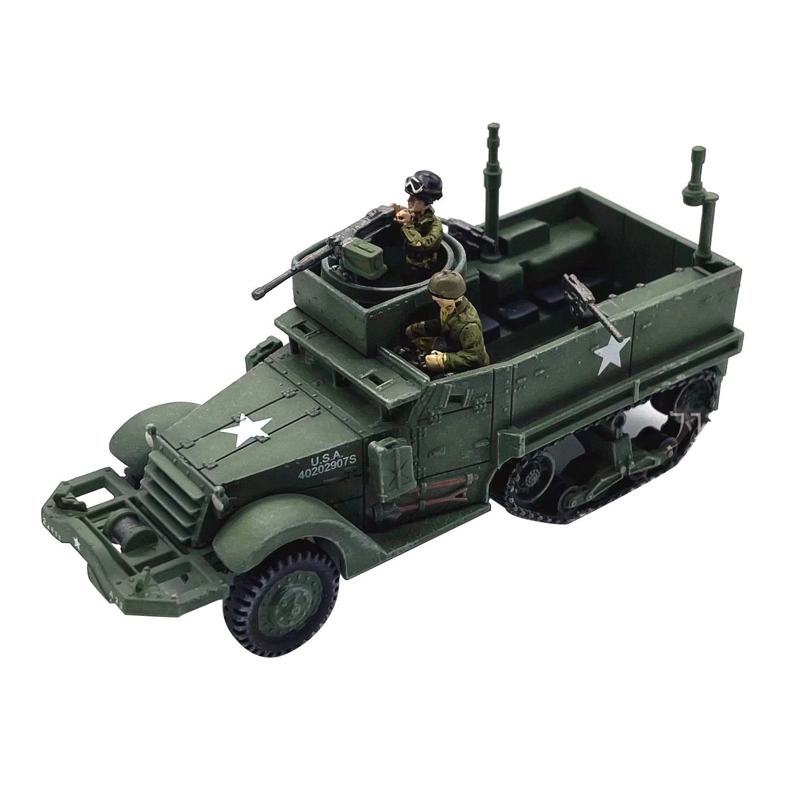 9cm 1/72 Wwii Us Army M3 Half Track Armored Vehicle | Built Supply Co