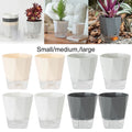 Self Watering Pots With Water Reservoirs For Gardening Needs