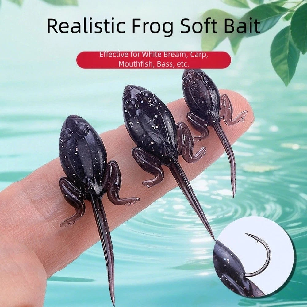 Pre Rigged Tadpole Soft Lure Floating Bait For Bass Trout Fishing 3