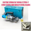1200W Electric Hydraulic Rebar Cutter 22mm 7/8'' Max Cutting Rod
