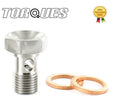 Garrett Turbo Oil Feed 7/16"x24 Banjo Bolt with 2mm Restrictor by Garrett