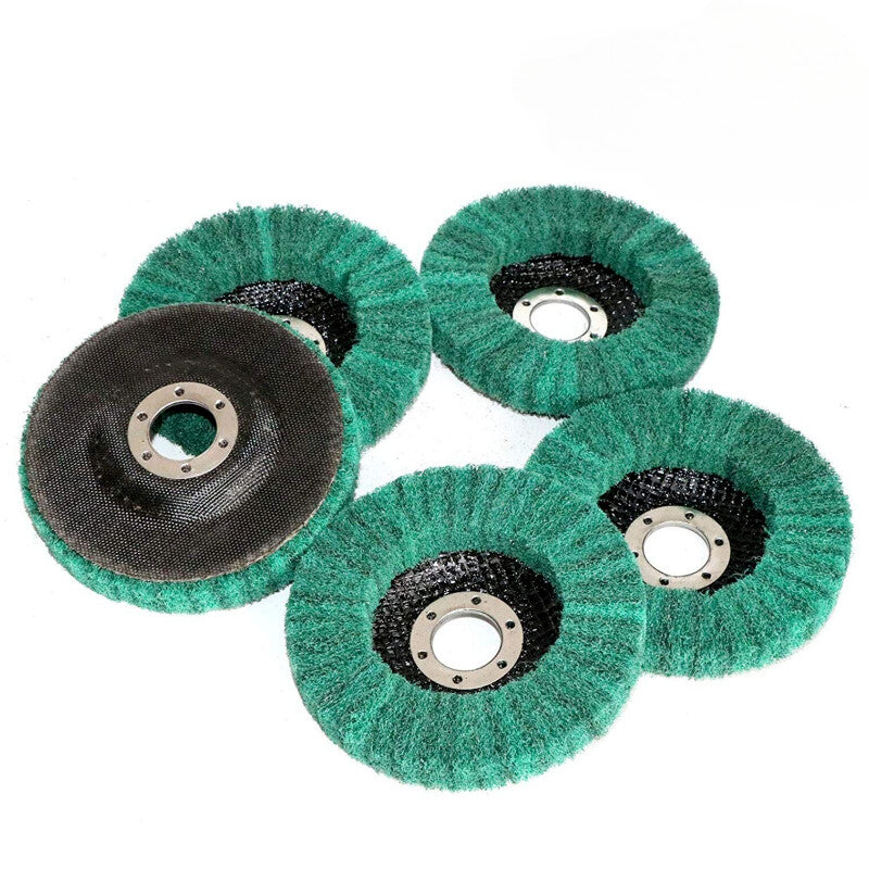 4-1/2" Metal Cleaning Polishing Buffing Wheel Pad T27 Nylon Flap Disc