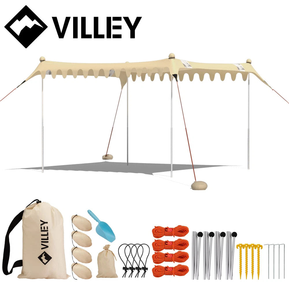 Villey Beach Tent Sun Shelter Upf50 Protection 11×10ft Portable Sun