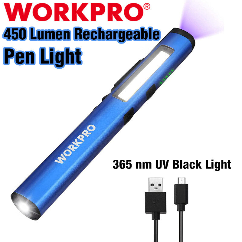 WORKPRO USB Rechargeable Pocket Pen Light by WORKPRO