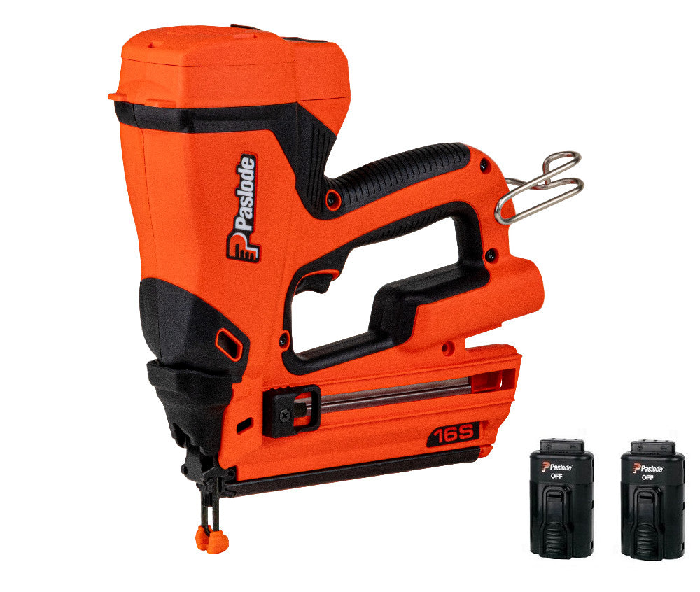 Paslode Cordless Li-Ion Gas Straight Finisher 2 Battery Kit 916500