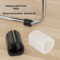 Black Non Slip Felt Protectors For Sled Chair Legs Floor Pads For