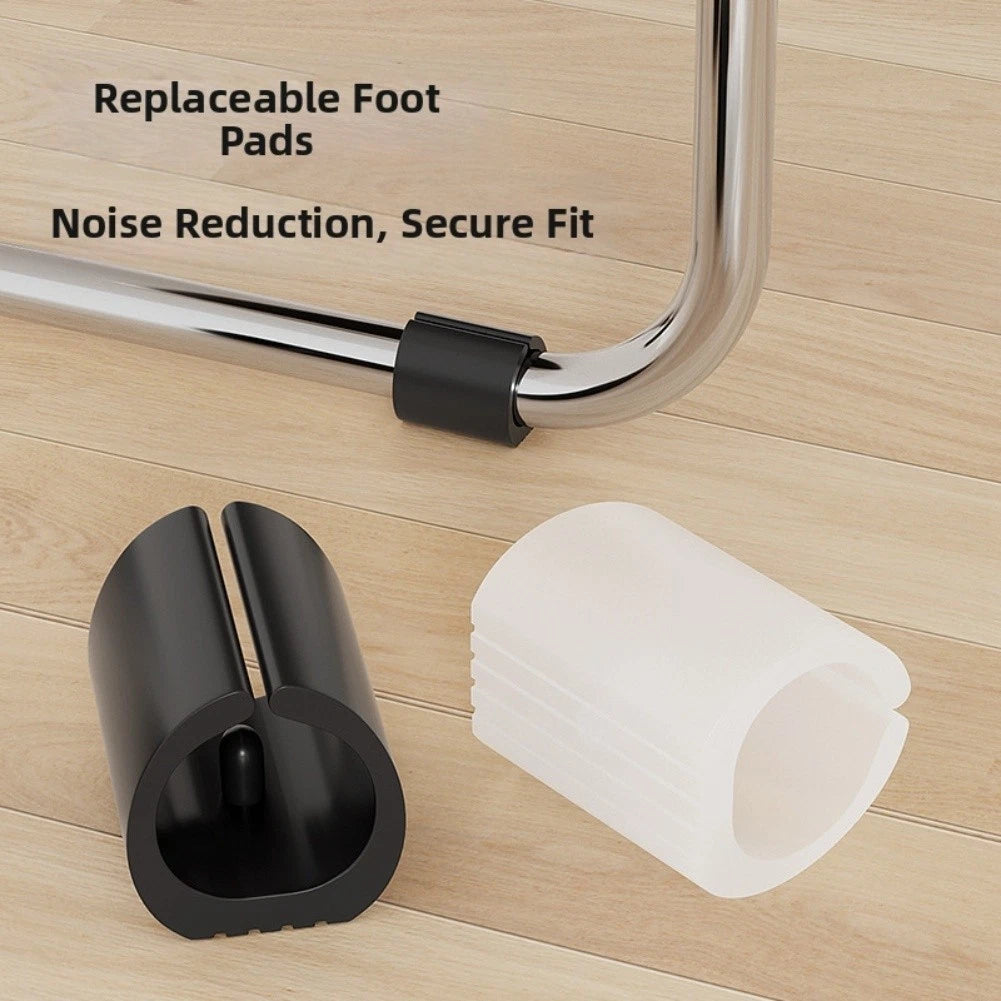 Black Non Slip Felt Protectors For Sled Chair Legs Floor Pads For