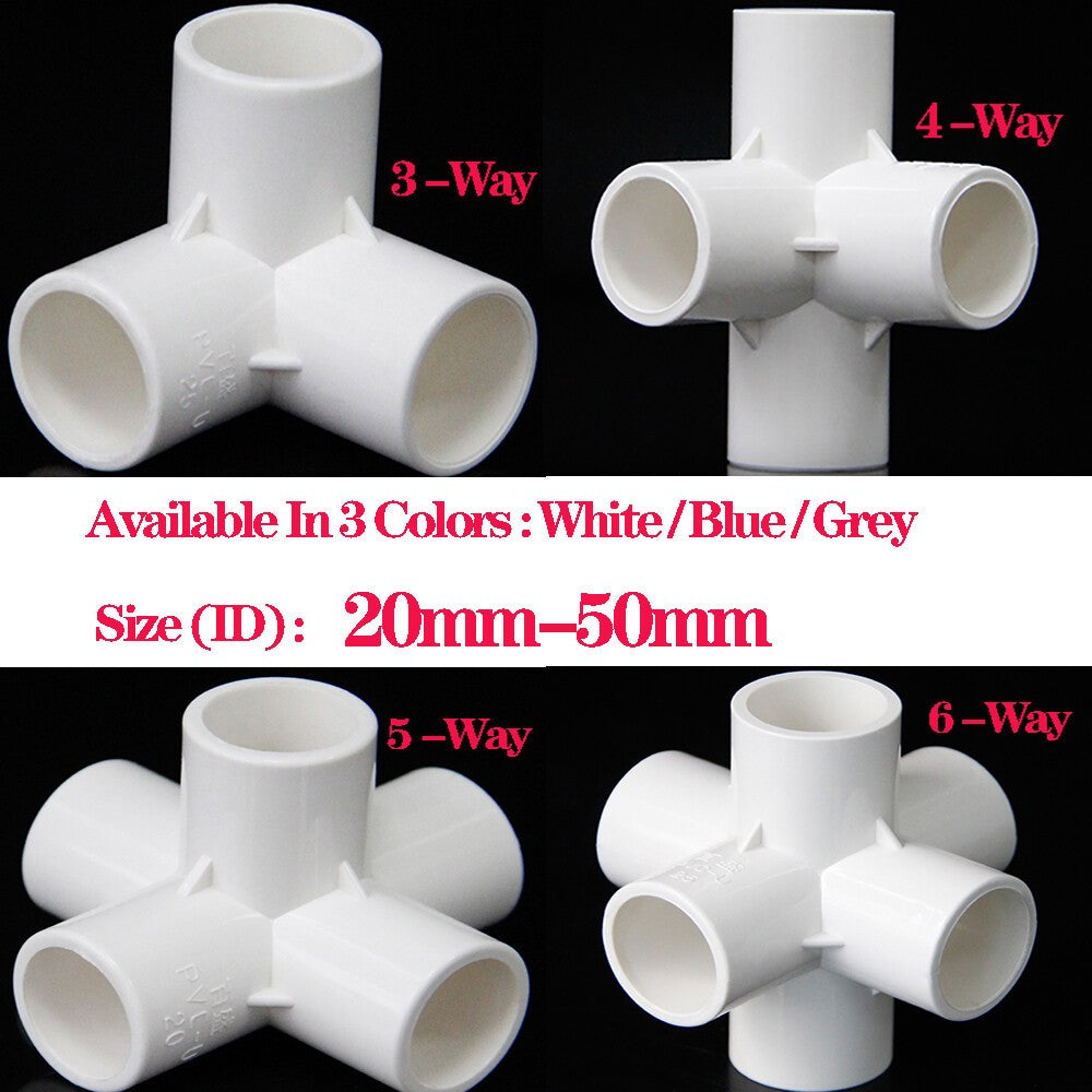 PVC 3/4/5/6-Way Equal Path Elbow Connector