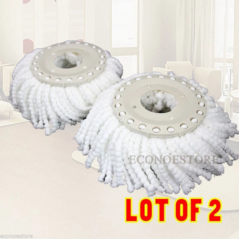 Lot Two Replacement Mop Head Refill Micro Fabric For Magic Spin Mop