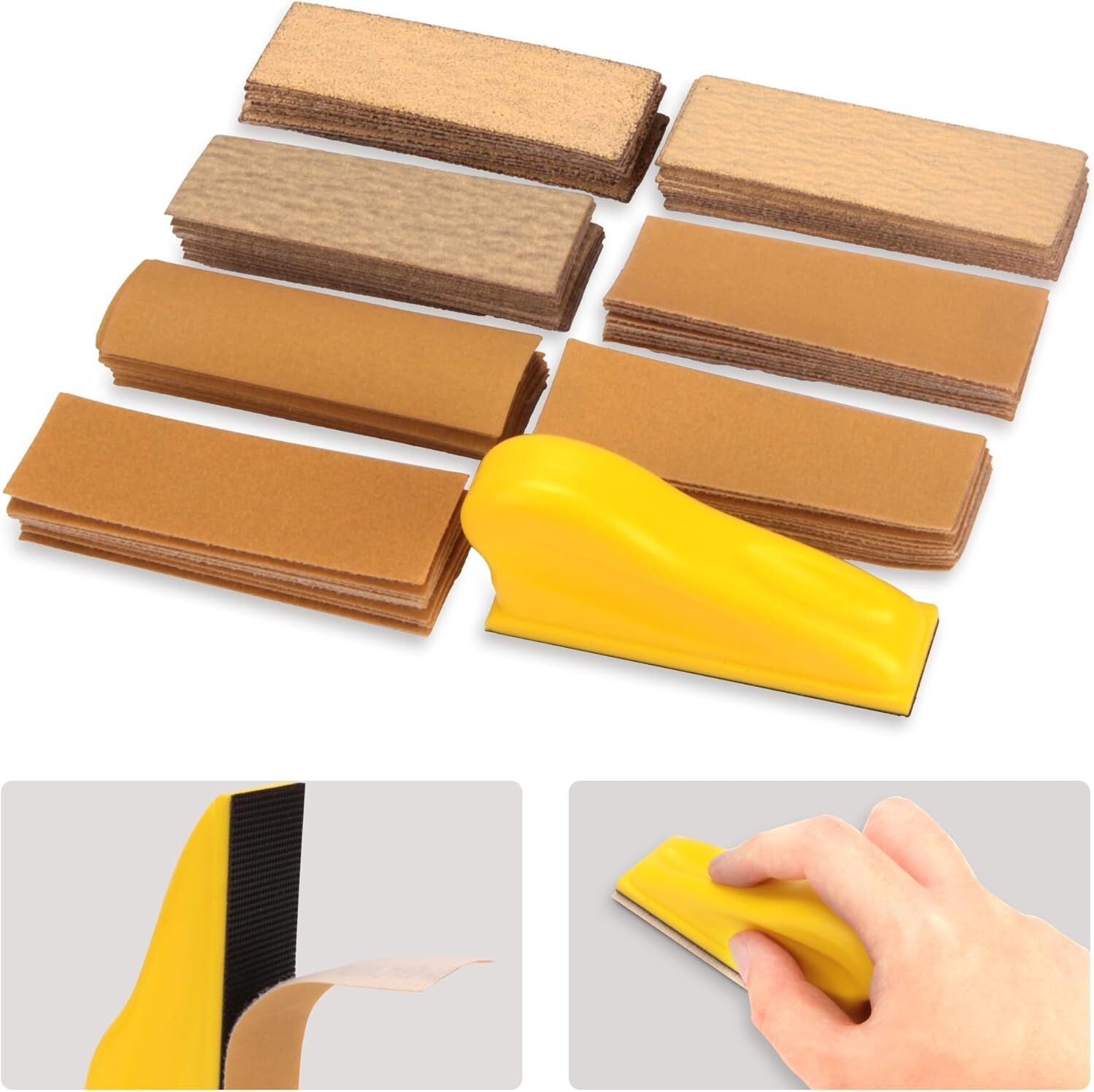 3.5x1 in Mini Detail Sander, Finger Sander for Wood Micro Sander for