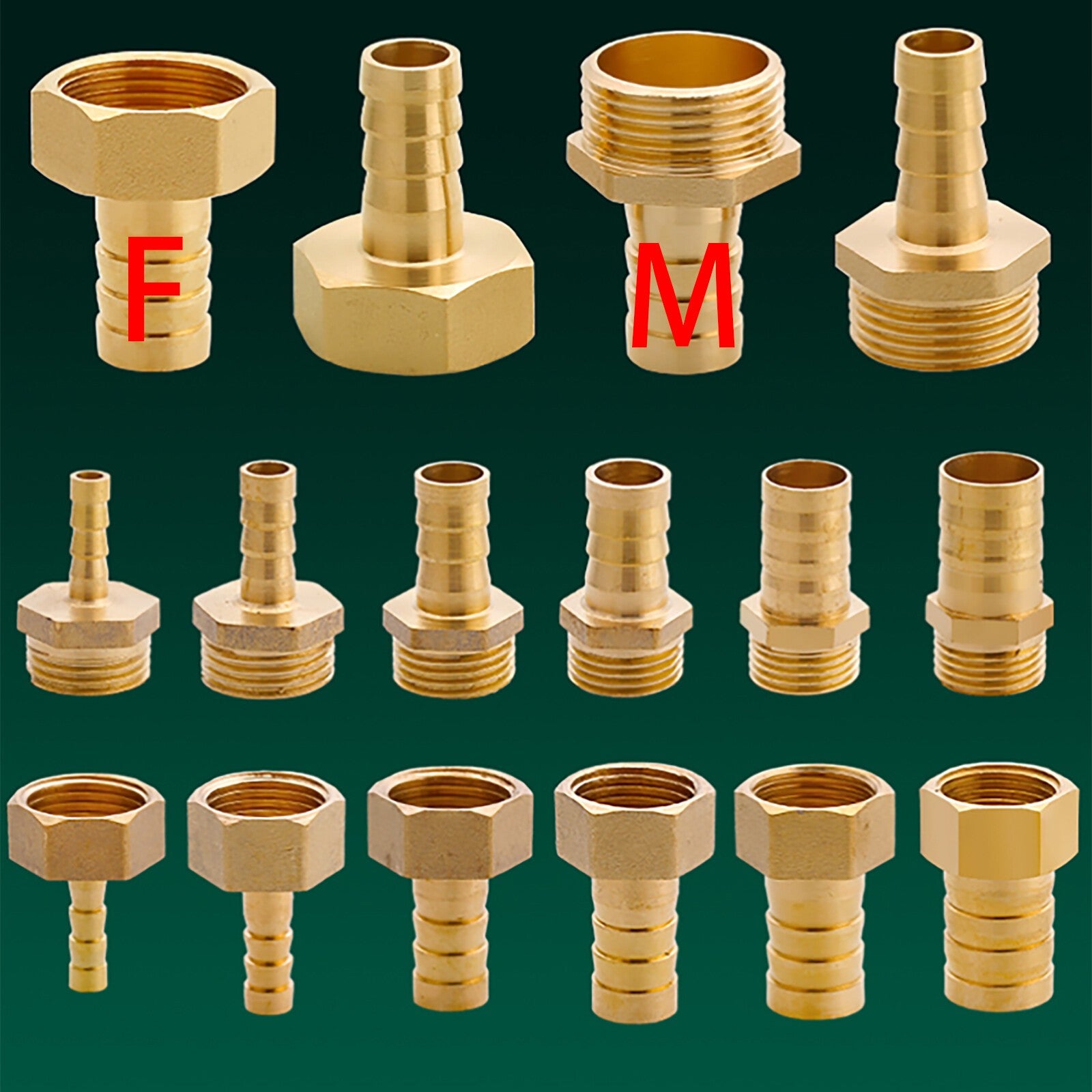 Brass Joint BSP Male/Female Thread Hose Barb