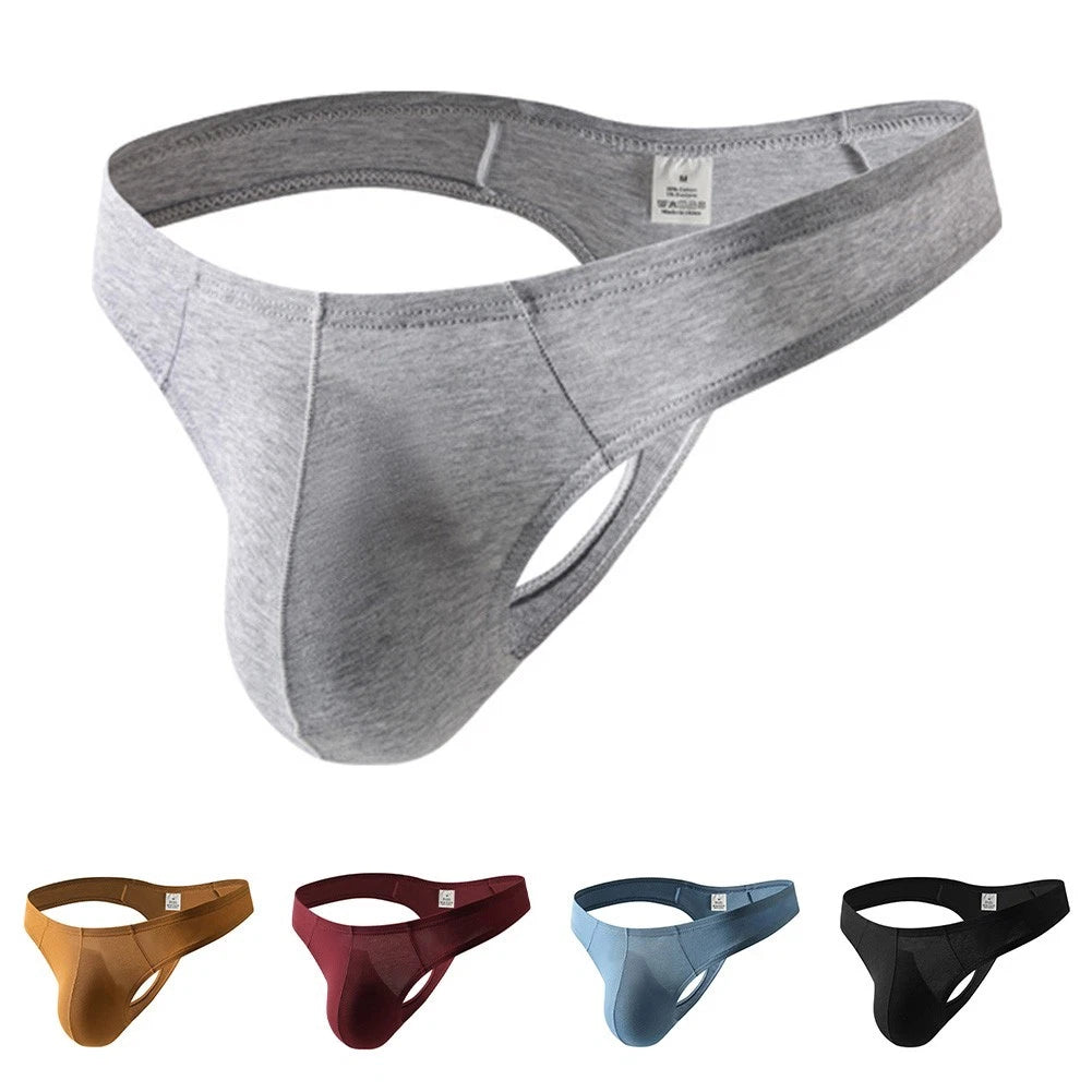 Men's Athletic G String Underwear With Cotton Spandex Fabric And U