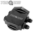 Torques Remote Billet Aluminium Oil Filter Housing- Black (an-8 Jic-8)
