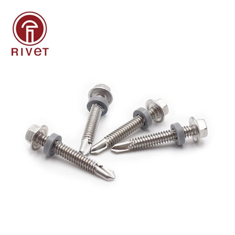 M5.5 With Washer External Hexagonal Self Drilling Screw Bolt Tapping