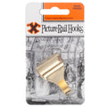 X-hooks Picture Rail Hangers Brass Finish 2 Pack | Built Supply Co
