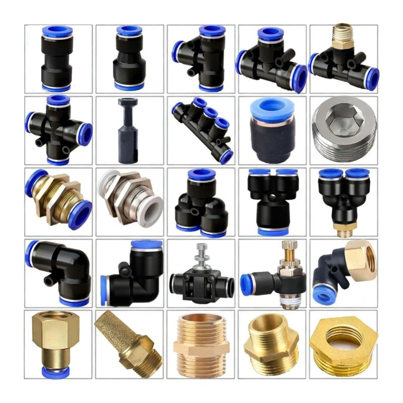 Pneumatic Push In Fitting for Air Water Pipe