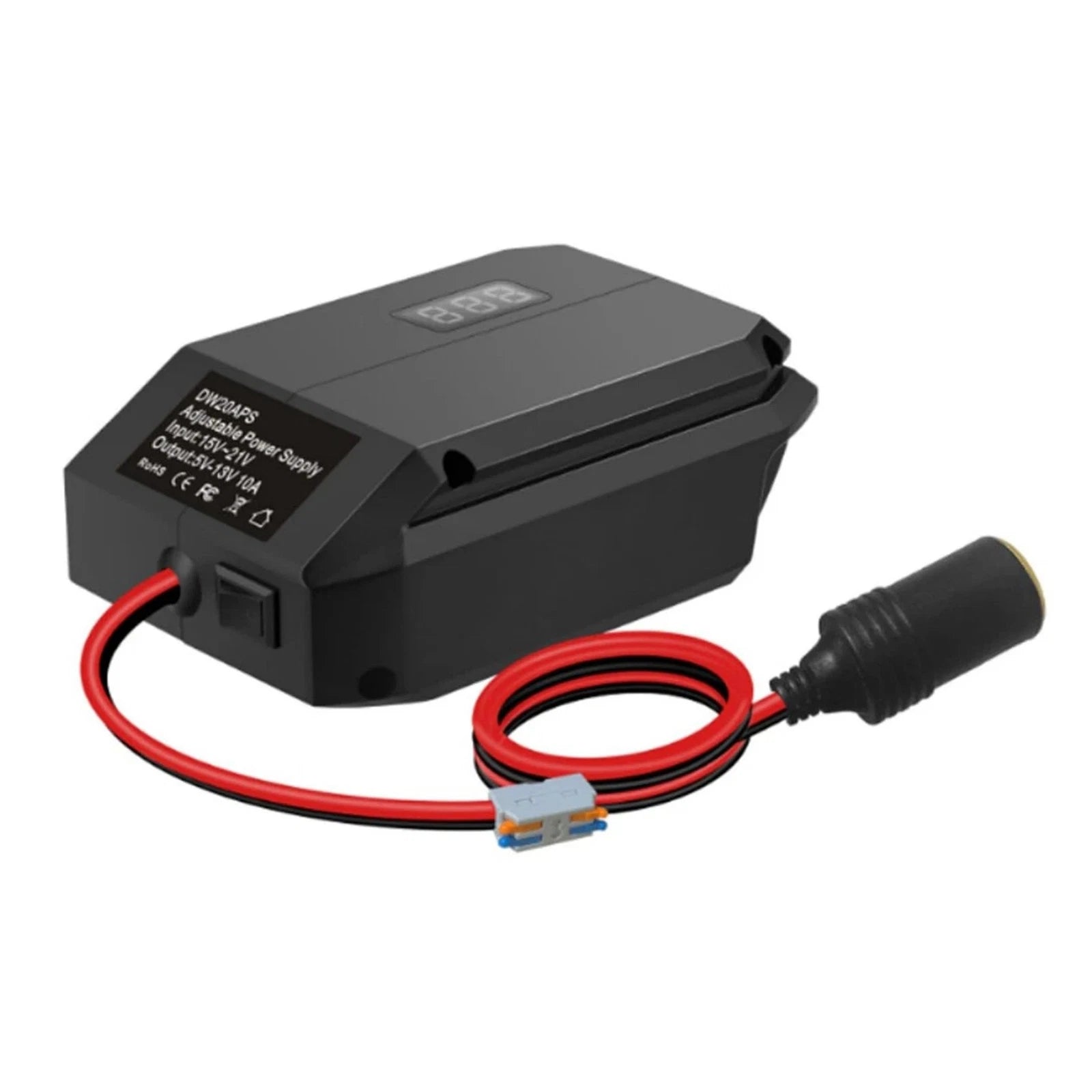 Dc 18V To 12V Step Down Converter Adapter With Cigarette Lighter