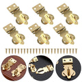 Brass Padlock Buckle With Screws For Wooden Box Security And