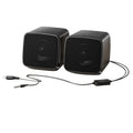 For Desktop Pc 1 Pair Small Computer Speakers Usb Powered With 3.5mm