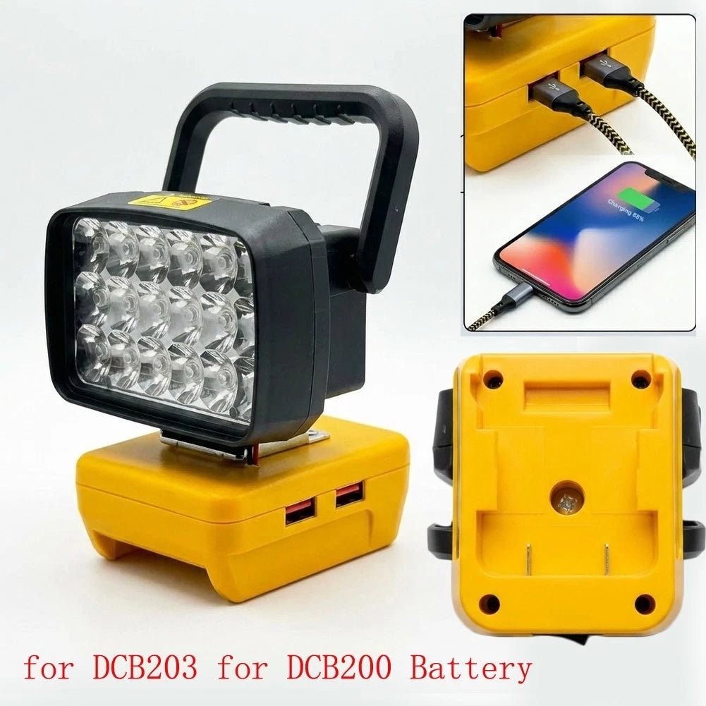 18 Led Tactical Work Light 18W Bright Illumination Dual Usb 5V 3.4a