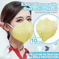 [Yellow] Kn95 Protective Face Mask 5-layer 95% | Built Supply Co