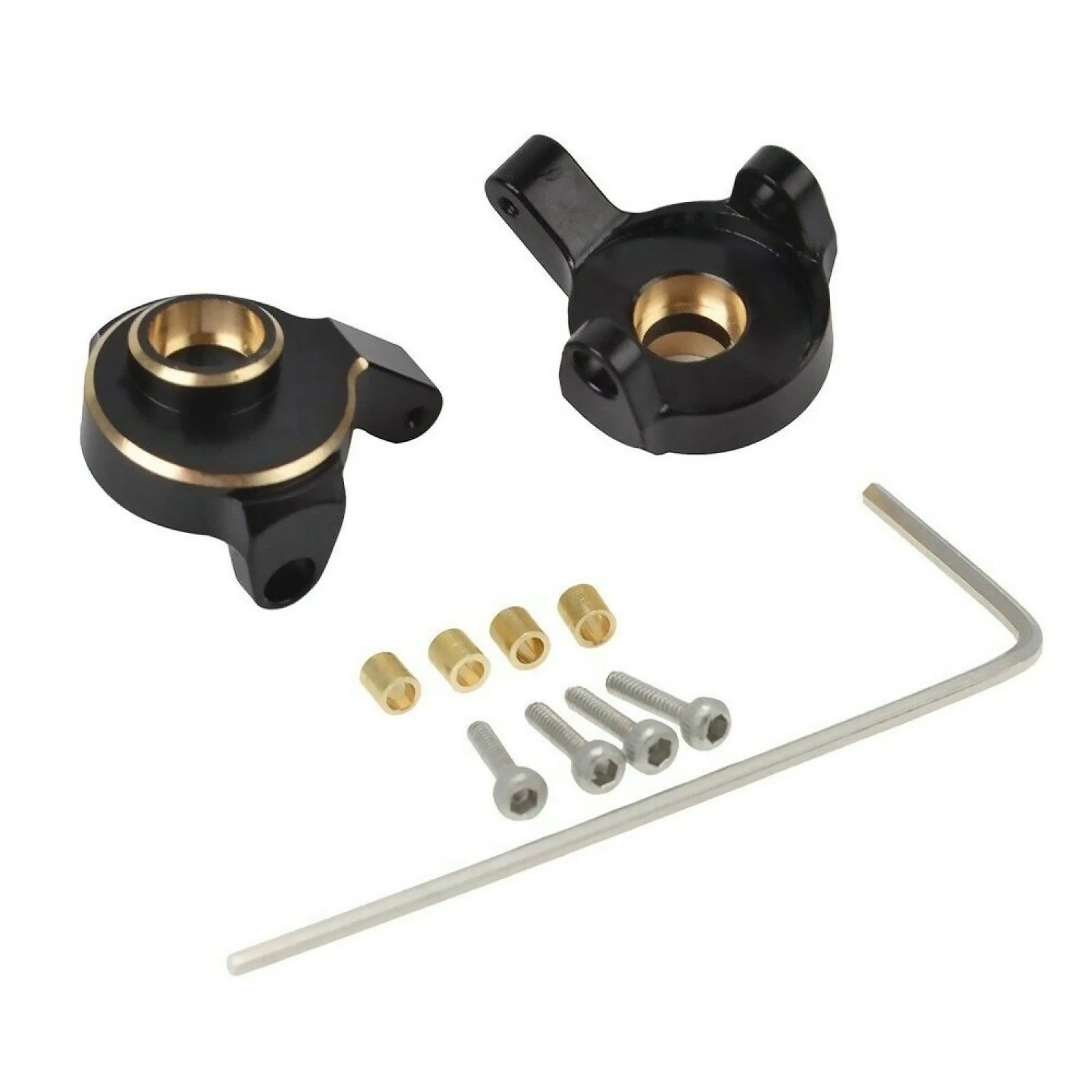 Upgrade Front Brass Steering Knuckle Set For Axial Scx24 90081 1/24