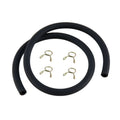 50cm 4x8mm Fuel Hose Gas Line W/4 Clamps Oil Resistant For Motorcycle