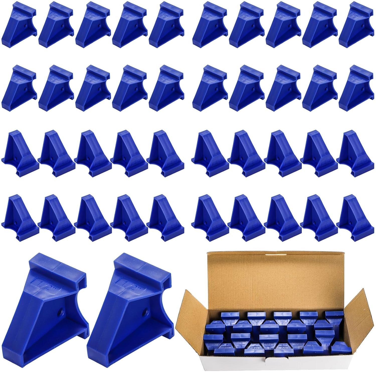40 Pcs Flooring Spacers, 2 in 1 Laminate Flooring Spacers with 1/2" &