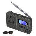 Digital Am Fm Sw Portable Radio Mp3 Player Usb Microsd Card Slot