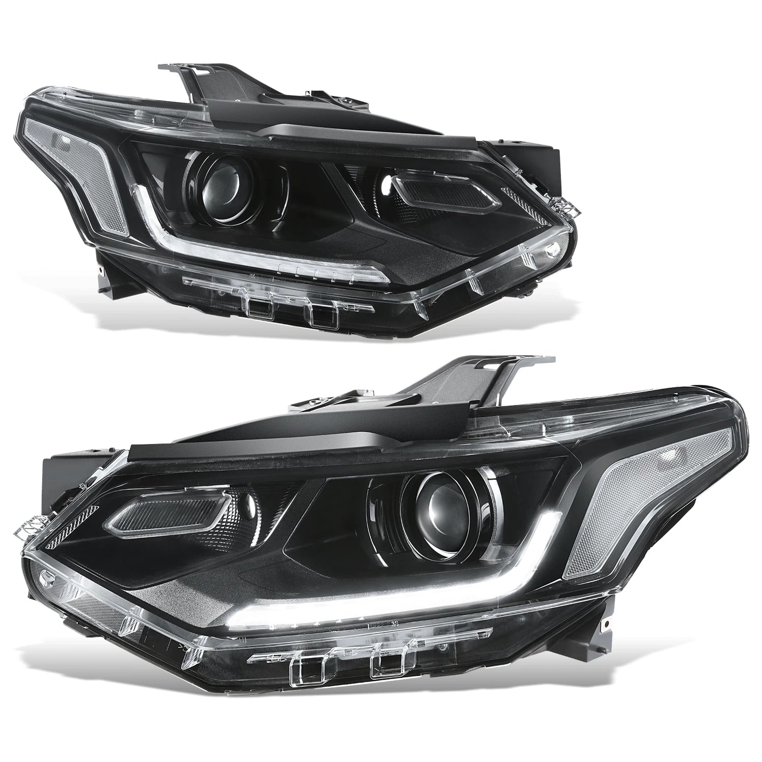 Fit 18-21 Chevrolet Traverse Black Housing Clear | Built Supply Co