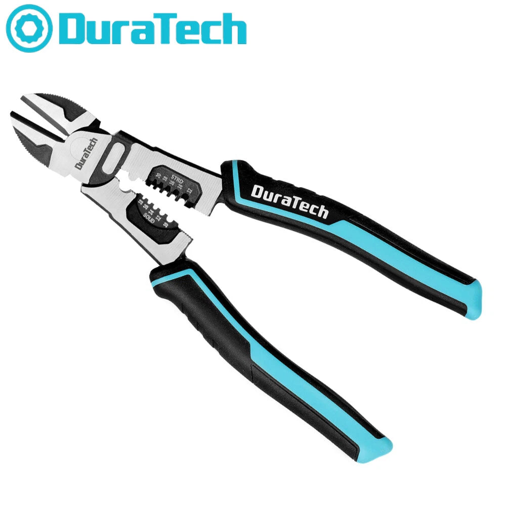 Duratech 4-in-1 8" Diagonal Cutting Plier Multifunction Heavy Duty