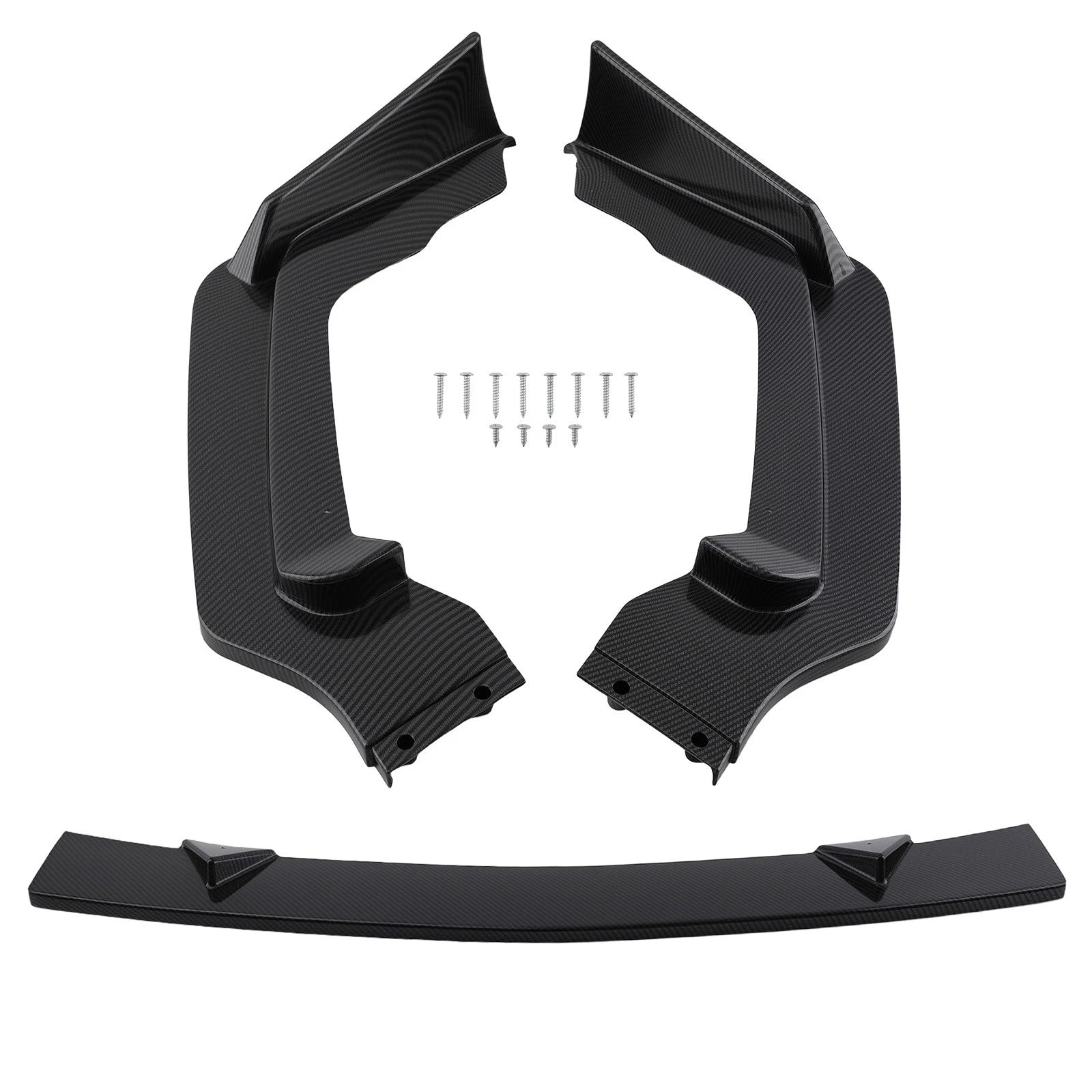 3PCS Sport Front Kit for Infiniti Q50 2014-2017 Carbon Fiber Look Bumper