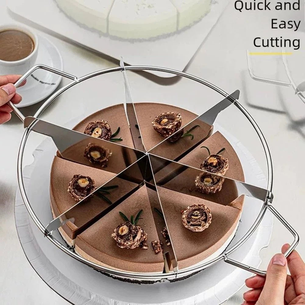 Circular Stainless Steel Cake Slicer Cutter For 6 7 9 Cake For