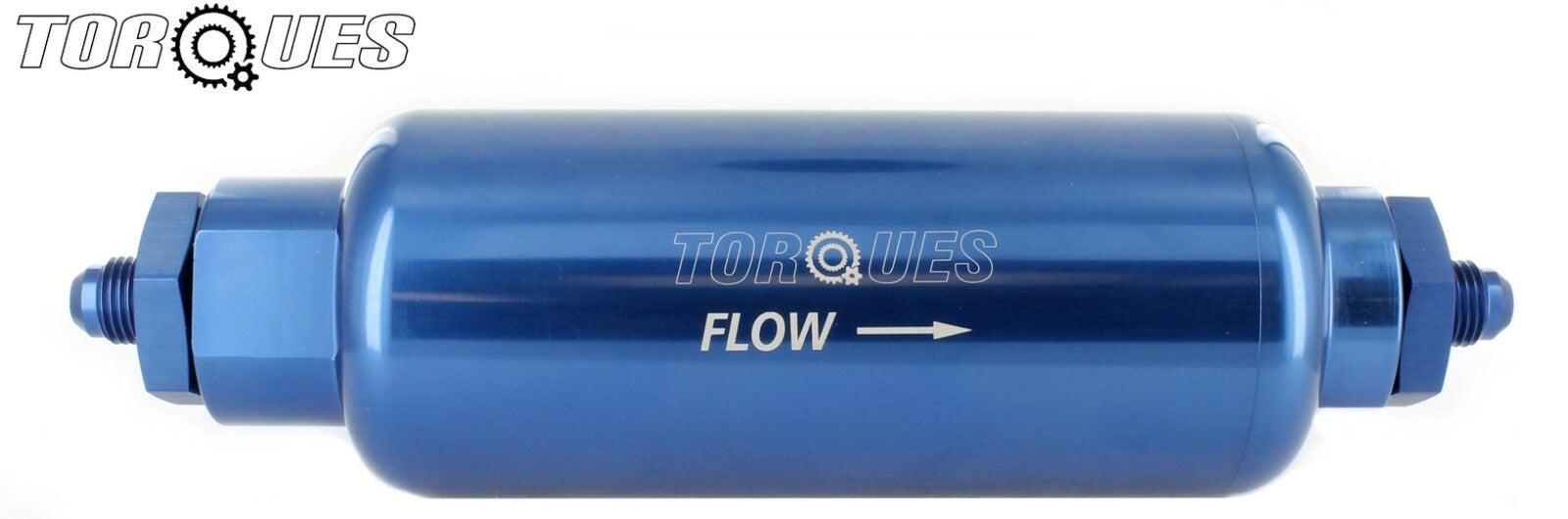 An -6 (orb-12) Ultra High Flow Blue Billet Fuel Filter 30 Micron
