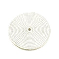 8” Spiral Sewn Sisal Buffing Wheel Aggressive Cut Scratch Remover - 5/8" Arbor