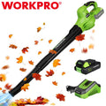 WORKPRO 20V Cordless Leaf Blower Electric Leaf Blower 2-Speeds w/Battery&amp;Char<wbr/>ger