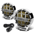 6" Round Bull Bar Fog Light Lamps Smoke Lens Chrome | Built Supply Co