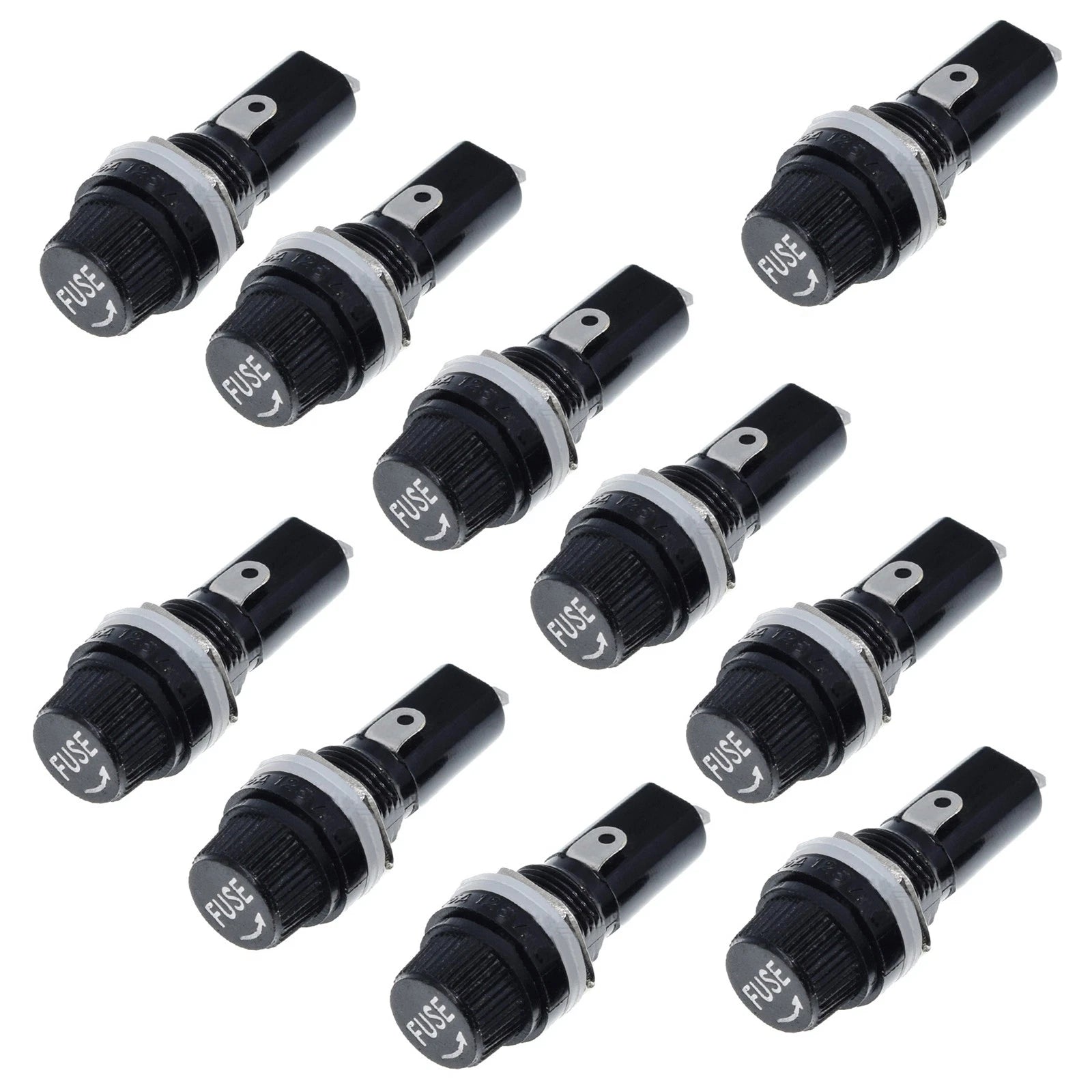 10pack Electric Equipment Motorcycle Glass Fuse Holders Insurance