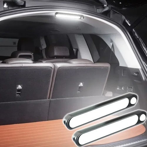 2pcs White Trunk Car Sensor Light for Floor Trunk Hood Automatic