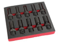 Universal 1/2" Dr 6 Point Deep Impact Socket Set Cr-Mo,10Pc Metric