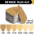 Mouse Sander Sandpaper Detail Pads 60-400 Grit by Unbranded