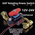 Voltage Meter 12V 24V Switch Fits Most Terminals For Supports