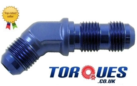 An -12 (an12 Jic-12) 45 Degree Forged Bulkhead Fitting