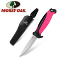 Mossy Oak Outdoor Fixed Blade Knife 4" Stainless Steel Drop Point Blade w/Sheath