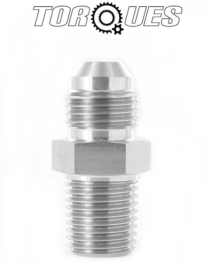 An -6 (an6 an 06) to 1/4" Npt Straight Stainless Steel Adapter