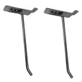 6" Slatwall Hook Panel Display Hooks, 1/4" Thickness Metal, Chrome -