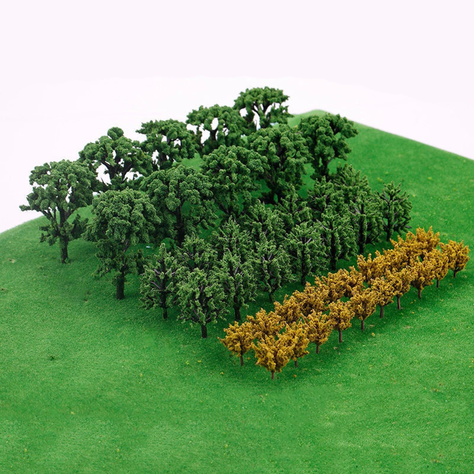 Plastic Model Trees Train Railroad Wargame Park Scenery Ho Scale
