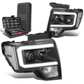 For 2009-2014 Ford F150 Led Drl Tube Black Clear | Built Supply Co