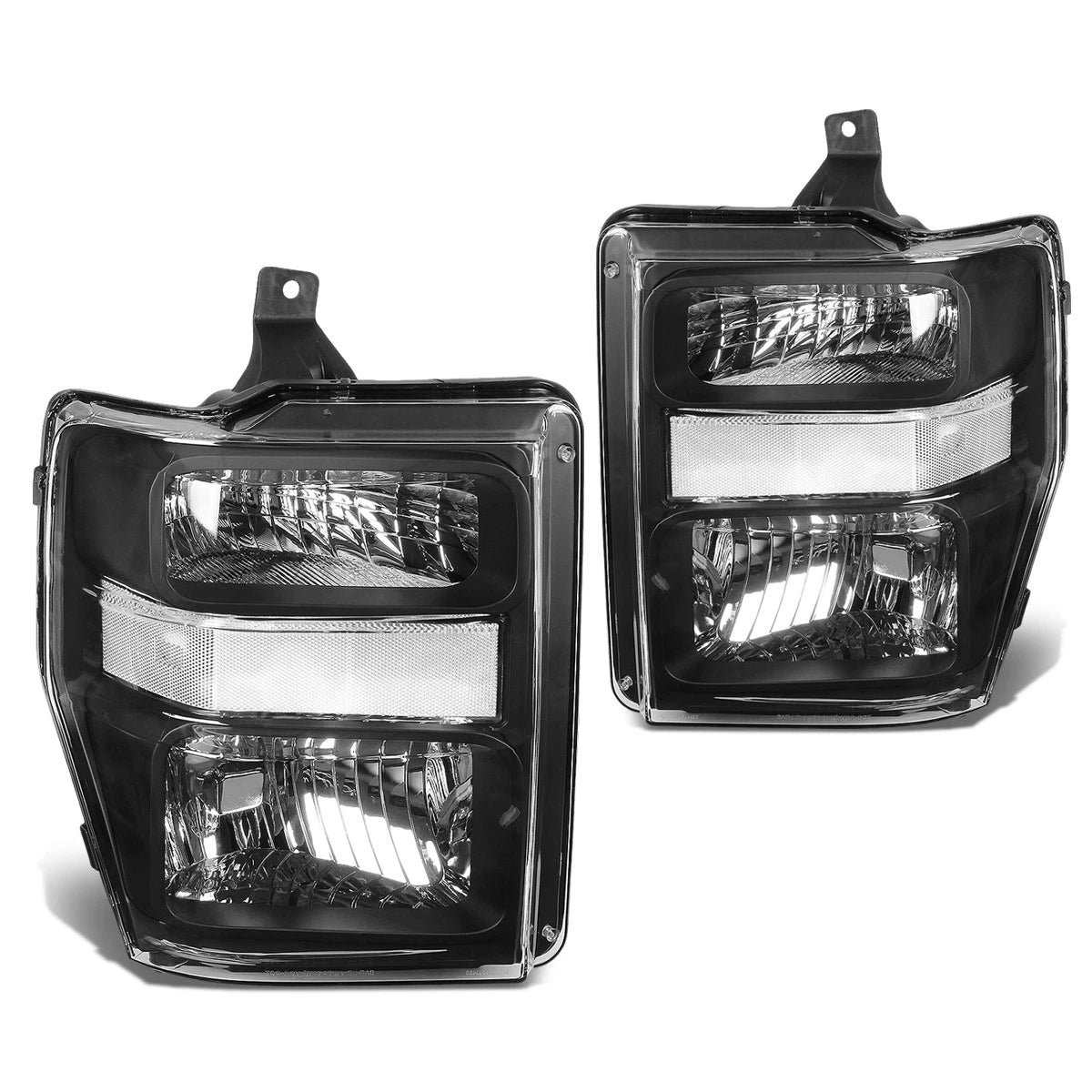 For 2008-2010 Ford Super Duty Pair Black Housing | Built Supply Co